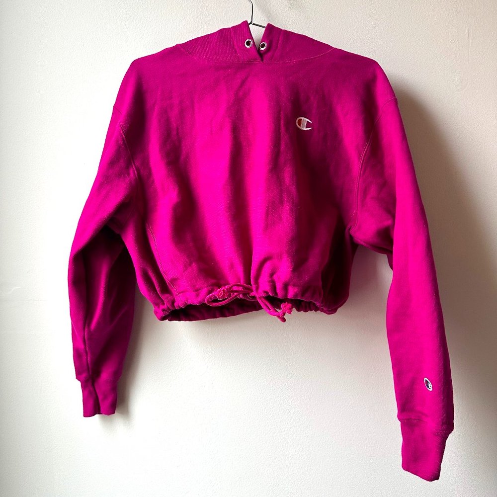 NWOT- Champion Cropped Reverse Weave Hoodie